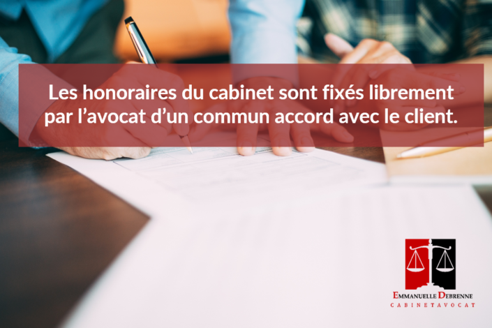 Honoraires - Avocat Debrenne